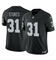 Men Las Vegas Raiders  31 Treydan Stukes Black 2026 Draft F U S E  Vapor Untouchable Limited Stitched Football Jersey