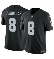 Men Las Vegas Raiders 8 Ameer Abdullah Black 2024 F U S E Vapor Stitched Football Jersey