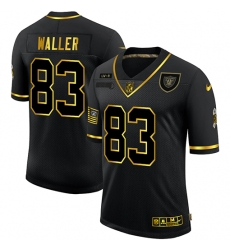 Nike Las Vegas Raiders 83 Darren Waller Black Gold 2020 Salute To Service Limited Jersey