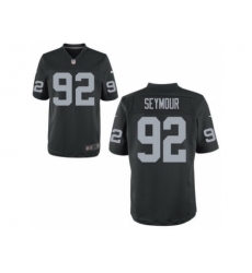 Nike Oakland Raiders 92 Richard Seymour Black Elite NFL Jersey