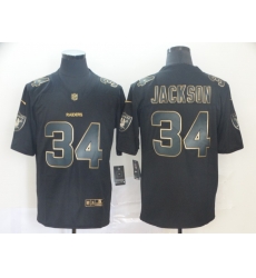 Nike Raiders 34 Bo Jackson Black Gold Vapor Untouchable Limited Jersey