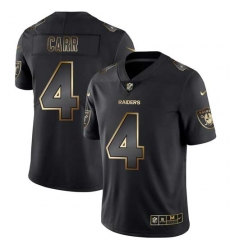 Nike Raiders 4 Derek Carr Black Gold Vapor Untouchable Limited Jersey