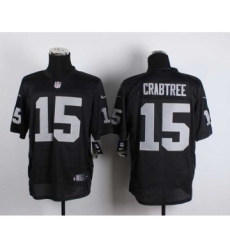 nike nfl jerseys oakland raiders 15 crabtree black[Elite]