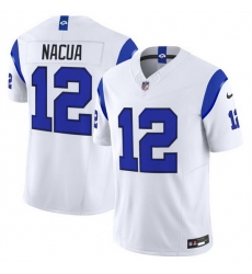 Men Los Angeles Rams  12 Puka Nacua White Fearsome 2026 F U S E  Vapor Limited Stitched Football Jersey