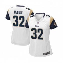 Womens Los Angeles Rams 32 Eric Weddle Game White Football Jersey Womens Los Angeles Rams 32 Eric Weddle Game White Football Jersey