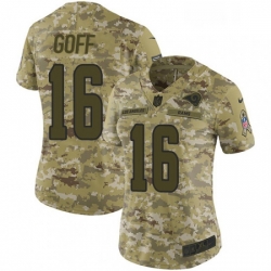 Womens Nike Los Angeles Rams 16 Jared Goff Limited Camo 2018 Salute to Service NFL Jersey Womens Nike Los Angeles Rams 16 Jared Goff Limited Camo 2018 Salute to Service NFL Jersey