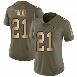 Womens Nike Los Angeles Rams 21 Aqib Talib Limited OliveGold 2017 Salute to Service NFL Jersey Womens Nike Los Angeles Rams 21 Aqib Talib Limited OliveGold 2017 Salute to Service NFL Jersey