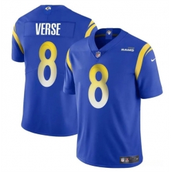 Youth Los Angeles Rams 8 Jared Verse Blue 2024 Draft Vapor Untouchable Stitched Football Jersey