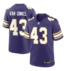 Men Minnesota Vikings Andrew Van Ginkel Purple Fashion 2023 F U S E Throwback Vapor Untouchable Limited Stitched Jersey