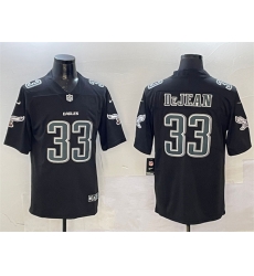 Men Philadelphia Eagles 33 Cooper DeJean Black Fashion New Vapor Untouchable Limited Stitched Football Jersey