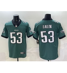 Men Philadelphia Eagles 53 Zack Baun Green New Vapor Untouchable Limited Stitched Football Jersey Men Philadelphia Eagles 53 Zack Baun Green New Vapor Untouchable Limited Stitched Football Jersey