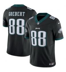 Men Philadelphia Eagles 88 Dallas Goedert Black 2023 F U S E  Vapor Untouchable Limited Stitched Football Jersey