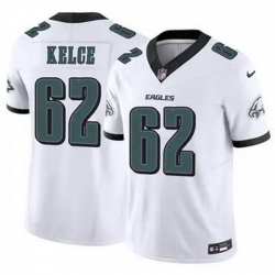 Men Philadelphia Eagles Jason Kelce #62 White F U S E Stitched NFL Jersey