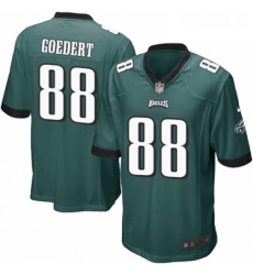 Mens Nike Philadelphia Eagles 88 Dallas Goedert Game Midnight Green Team Color NFL Jersey