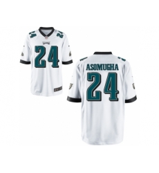 Nike Philadelphia Eagles 24 Nnamdi Asomugha White Game NFL Jersey