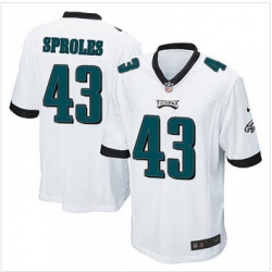 Youth NEW Eagles #43 Darren Sproles White Stitched NFL New Elite Jersey Youth NEW Eagles #43 Darren Sproles White Stitched NFL New Elite Jersey