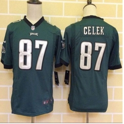 Youth New Philadelphia Eagles #87 Brent Celek Midnight Green Team Color Stitched NFL New Elite jersey Youth New Philadelphia Eagles #87 Brent Celek Midnight Green Team Color Stitched NFL New Elite jersey