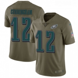 Youth Nike Philadelphia Eagles 12 Randall Cunningham Limited Olive 2017 Salute to Service NFL Jersey Youth Nike Philadelphia Eagles 12 Randall Cunningham Limited Olive 2017 Salute to Service NFL Jersey