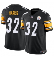 Men Pittsburgh Steelers 32 Franco Harris Black 2024 F U S E Alternate Vapor Untouchable Limited Stitched Jersey