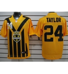 Nike Pittsburgh Steelers 24 Ike Taylor Yellow Elite 1933s Throwback NFL Jersey