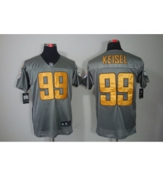 Nike Pittsburgh Steelers 99 Brett Keisel Grey Elite Shadow NFL Jersey