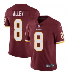 Nike Redskins 8 Kyle Allen Burgundy Red Team Color Men Stitched NFL Vapor Untouchable Limited Jersey