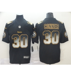 Nike Steelers 30 James Conner Black Arch Smoke Vapor Untouchable Limited Jersey