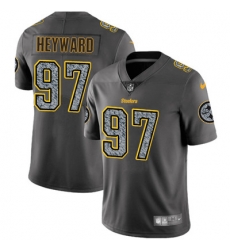 Nike Steelers #97 Cameron Heyward Gray Static Mens NFL Vapor Untouchable Game Jersey