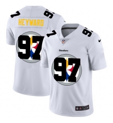 Nike Steelers 97 Cameron Heyward White Shadow Logo Limited Jersey