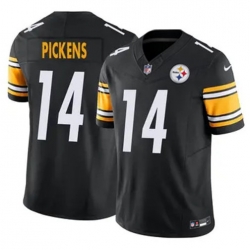 Youth Pittsburgh Steelers 14 George Pickens Black Vapor Untouchable Limited Stitched Jersey