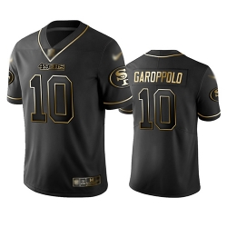 49ers 10 Jimmy Garoppolo Black Men Stitched Football Limited Golden Edition Jersey 49ers 10 Jimmy Garoppolo Black Men Stitched Football Limited Golden Edition Jersey