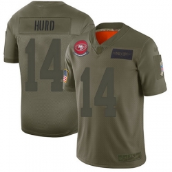 49ers 14 Jalen Hurd Camo Men Stitched Football Limited 2019 Salute To Service Jersey 49ers 14 Jalen Hurd Camo Men Stitched Football Limited 2019 Salute To Service Jersey