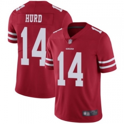 49ers 14 Jalen Hurd Red Team Color Men Stitched Football Vapor Untouchable Limited Jersey 49ers 14 Jalen Hurd Red Team Color Men Stitched Football Vapor Untouchable Limited Jersey