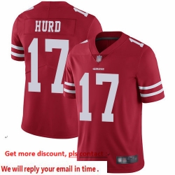 49ers 17 Jalen Hurd Red Team Color Men Stitched Football Vapor Untouchable Limited Jersey 49ers 17 Jalen Hurd Red Team Color Men Stitched Football Vapor Untouchable Limited Jersey