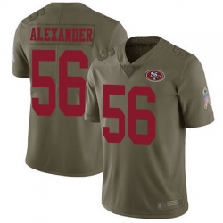 49ers #56 Kwon Alexander Olive Men Stitched Football Limited 2017 Salute To Service Jersey 49ers #56 Kwon Alexander Olive Men Stitched Football Limited 2017 Salute To Service Jersey