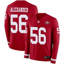 49ers #56 Kwon Alexander Red Team Color Men Stitched Football Limited Therma Long Sleeve Jersey 49ers #56 Kwon Alexander Red Team Color Men Stitched Football Limited Therma Long Sleeve Jersey