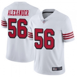 49ers #56 Kwon Alexander White Rush Men Stitched Football Vapor Untouchable Limited Jersey 49ers #56 Kwon Alexander White Rush Men Stitched Football Vapor Untouchable Limited Jersey