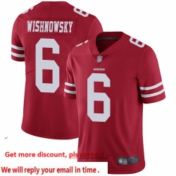 49ers 6 Mitch Wishnowsky Red Team Color Men Stitched Football Vapor Untouchable Limited Jersey 49ers 6 Mitch Wishnowsky Red Team Color Men Stitched Football Vapor Untouchable Limited Jersey
