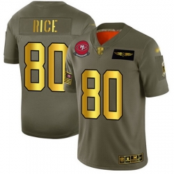 49ers 80 Jerry Rice Camo Gold Men Stitched Football Limited 2019 Salute To Service Jersey 49ers 80 Jerry Rice Camo Gold Men Stitched Football Limited 2019 Salute To Service Jersey