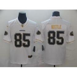 49ers 85 George Kittle White Gold Vapor Untouchable Limited Jersey 49ers 85 George Kittle White Gold Vapor Untouchable Limited Jersey