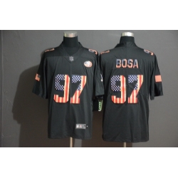 49ers 97 Nick Bosa 2019 Black Salute To Service USA Flag Fashion Limited Jersey 49ers 97 Nick Bosa 2019 Black Salute To Service USA Flag Fashion Limited Jersey