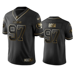 49ers 97 Nick Bosa Black Men Stitched Football Limited Golden Edition Jersey 49ers 97 Nick Bosa Black Men Stitched Football Limited Golden Edition Jersey