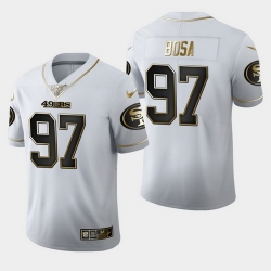 49ers 97 Nick Bosa White 100th Season Vapor Untouchable Limited Jersey 49ers 97 Nick Bosa White 100th Season Vapor Untouchable Limited Jersey