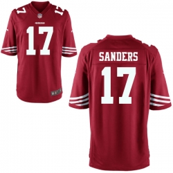 Men 49ers 17 Emmanuel Sanders Red Game Stitched NFL Jersey Men 49ers 17 Emmanuel Sanders Red Game Stitched NFL Jersey