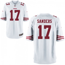 Men 49ers 17 Emmanuel Sanders White Game Stitched NFL Jersey Men 49ers 17 Emmanuel Sanders White Game Stitched NFL Jersey