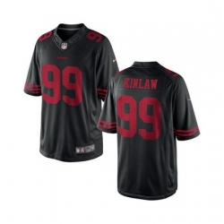 Men Nike 49ers 99 Javon Kinlaw Black Game Stitched NFL Jersey Men Nike 49ers 99 Javon Kinlaw Black Game Stitched NFL Jersey
