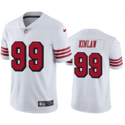 Men Nike 49ers 99 Javon kinlaw Rush Jersey White Men Nike 49ers 99 Javon kinlaw Rush Jersey White