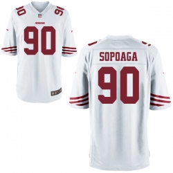 Men Nike 49ers Isaac Sopoaga 90 Stitched White NFL Jersey Men Nike 49ers Isaac Sopoaga 90 Stitched White NFL Jersey