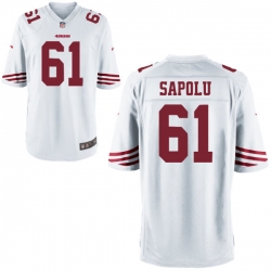 Men Nike 49ers Jesse Sapolu 61 Stitched White NFL Jersey Men Nike 49ers Jesse Sapolu 61 Stitched White NFL Jersey