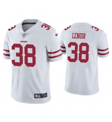 Men San Francisco 49ers 38 Deommodore Lenoir White Vapor Limited Jersey